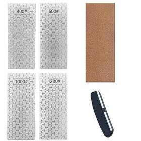 151fwp-4 Suwajume Kcdj 180p 4 Pcs Diamond Sharpening Stone With Angle Guide And Leather Strop Knife Sha