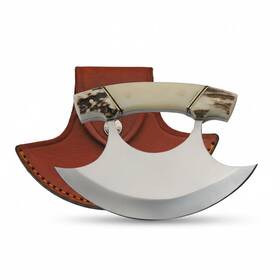 Dh-8026sg Szco Ulu Hunting Knife 5.5 Inch - Camping With Handle Stainless Steel