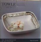 T803061 Towle Silversmiths Mother Of Pearl Accents Square Bowl