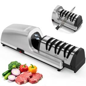 69c9885e94b49eac30851f86 Taidea Tech. Zhongshan Co. Ltd. Electric Knife Sharpener For Kitchen Knives Detachable Sharpening Head 3 Stage