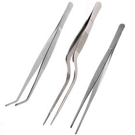 Hjsfy156451 Teanfa Tongs Tweezers Stainless Steel Tweezer With Cooking Utensils/precis