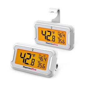 25a50162 Thermopro Refrigerator Thermometer With Large Backlit Lcd Display Waterproof