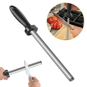 Thesiliconvalley 690770211906 Diamond Knife Sharpener Rod 8in Sharpening Honing For Chefs Kitchen Knives Tool