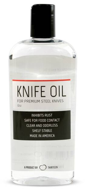 Thirteen Chefs 688168587122 Knife And Honing Oil 12oz - Food Safe Protects Carbon Steel Knives Sharpeni