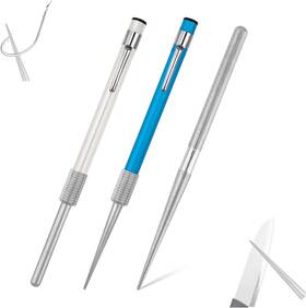 Tiesome 445026015035 2pcs Retractable Serrated Knife Sharpener Diamond Dual Head Sharpening