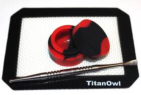 Titanowl 968070620414 Titanium Carving Tool Gr2 Silicone Mat Platnium Cured Non-stick Jar Conta Inch