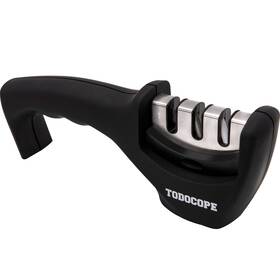 Todocope 842880174781 Premium Chef Knife Sharpener Professional Kitchen 3 Slot Design Manual