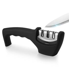 Tometamoye 745860968267 Kitchen Knife Sharpener - Professional 3 Stage Manual Sharpeners Ergonomic