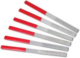 Tooltreaux 6pchobbyfileset 6pc Diamond Coated Flat File Set 40 To 600 Grit