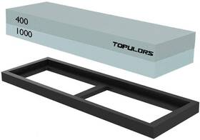 Topulors 652267593391 Knife Sharpening Stone Combination Dual Sided Grit With Base For A