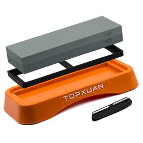 Yt-htss-400 Topxuan Yt-htss-400/1000 Knife Sharpening Stone 2 Sided 400/1000 Waterstone Professional Kitchen Whet