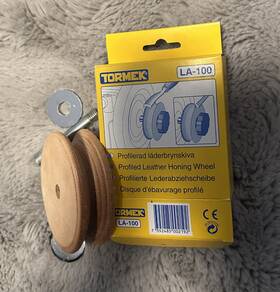 La-100 Tormek Profiled Leather Honing Wheel