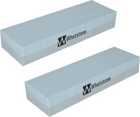 Trademark Global 445043960967 Knife Sharpening Stone 2-pack - Dual 400/1000 Grit Wet Block Sharpens And Poli