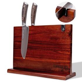 Wkb-tq-2024 Tranquiluxe Wood Knife Block Fast Ship