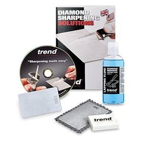 Trend 027654055304 Complete Credit Card Diamond Sharpening Kit With 180/300 And 600/1000 Gri