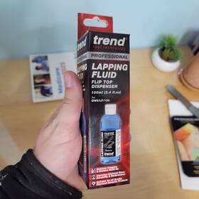 Trend 027654528174 Diamond Abrasive Lapping Fluid 3.4 Fl Oz Blue Professional Grade Sharpen Inch
