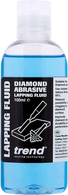 Trend 445028392394 Diamond Abrasive Lapping Fluid 3.4 Fl Oz Blue Professional Grade Sharpe