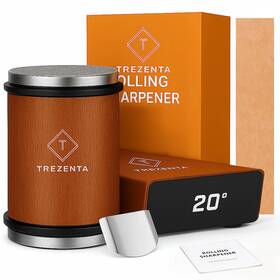 Trezenta 760944692197 Rolling Knife Sharpener Kit N45 Magnetic Razor-sharp Sharpening Wi