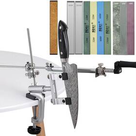 Tsfawamoe 639394792569 Professional Knife Sharpener With 9 Whetstones 360 Rotation Flip Design Fix