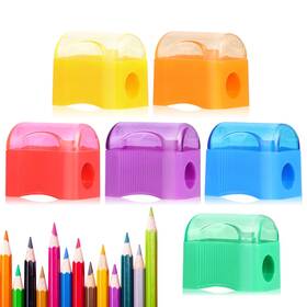 Tytroy 812319030728 Bulk 144 Mini Pencil Sharpeners Assorted Colors Plastic Pc