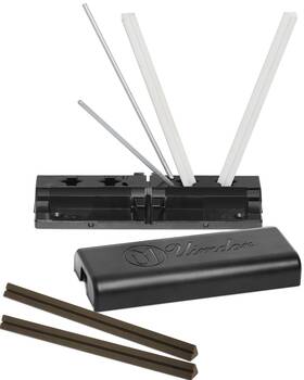 Unik Gryte 721545292636 Tri Knife Sharpener With Safety Rods Premium Alumina Ceramic Stones Sharpen