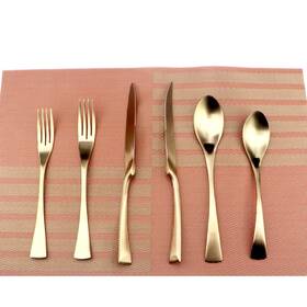 Uniturcky 353998274841 24-piece Flatware Set Extra Thick Heavy Duty - 18/10 Stainless Steel Cutlery