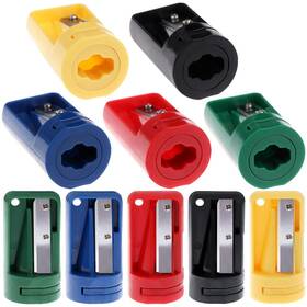 112744se Uoeo 10 Pieces Carpenter Pencil Sharpener Colourful Manual Portable Woodwork Penci