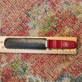 Victorinox 616716087022 Dual Diamond Knife Sharpening Stick Swiss Made Leather Sheath