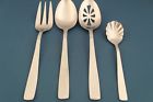 Wallace Serving Pierced Spoon Meat Fork Sugar Sparta Satin Stainless