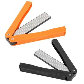 Sharpener-2pc Waoniq 2 Pack Garden Tool Sharpener Folding Double Sided 400/600 Grit Sto