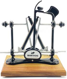 Warthog Sharpeners 445049763708 Professional Knife Sharpener System 325 Grit Diamond Rods With Adjustable Angle