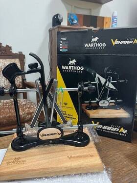Ea4gg Warthog Sharpeners New Sharpener Vsharp A4 Elite With Blackwood Base Diamond Knife