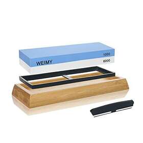 Weimy 783906923467 Sharpening Stone Set Grit 1000/6000 Water Stones Wet Knife Sharpener