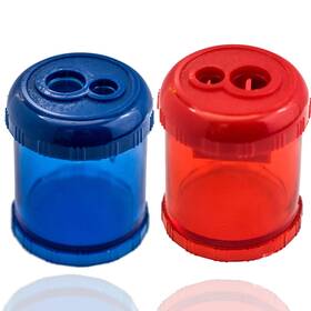 Jygd-8042 Wekoil Manual Pencil Sharpener Dual Twin Holes Duty Metal Sharp Blade Crayon Xl Shar