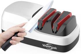 Wellpeak 850067137207 2-stage Electric Knife Sharpener For 20-degree Knifes Diamond Abrasive Sharp