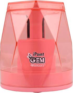 00578 Westcott Ipoint Gem Battery Pencil Sharpener Pink