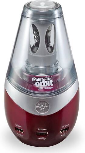 16548 Westcott Usb Charging Station Pencil Sharpener Single Clear