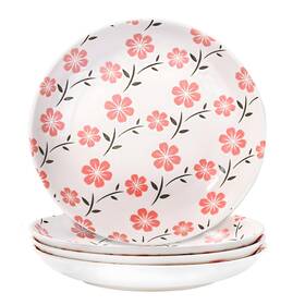 Whitenesser 414740852119 Japanese Ceramic Dinner Plate Set Of 4 Porcelain Plates Serving For Dish Pas