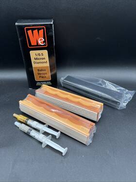 Wicked Edge 853110003467 1/0.5 Micron Diamond Balsa Strops Pack With Covers