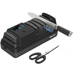 B01ks06 Wilawels Electric Knife Sharpener 5-in-1 3 Rotational Speed Adjustable Knif