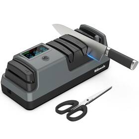 H01ks06 Wilawels Electric Knife Sharpener 5-in-1 3 Rotational Speed Adjustable Knif