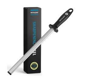Withlent 758899210122 Diamond Sharpening Steel - 12 Inch Knife Sharpener For Master Chef ... Fast Ship