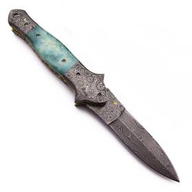 Dcf-24 Wolfklinge Damascus Folding Pocket Knife The Ultimate Tactical Gear For Edc Huntin