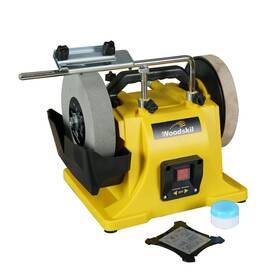 Scm8082 Woodskil 8 Inch Low Speed Wet Sharpening System 1.1amp Water Cooled Machine Wit