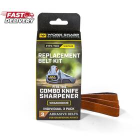 Work Sharp 313099381357 Official Combo Knife Sharpener Replacement Belt Kit