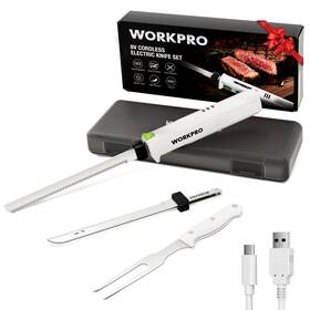 W125396ae Workpro Electric Knife For Meat Slicing Cordless Carving