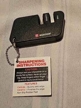 311970203 Wusthof Keychain Picnic Pocket Sharpener Free Shipping