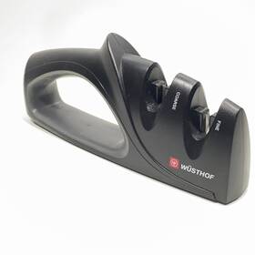 Gz20 Wusthof Pull Through Knife Sharpener Precision Edge Handheld 2 Stage Black