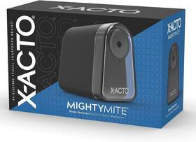 19501x X-acto Mighty Mite Electric Pencil Sharpener Black/silver Black