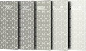 Us-fwss-5 Xarilk 5 Pcs Diamond Knife Sharpening Stones Set Pcs-6 2.5 Inch Silver